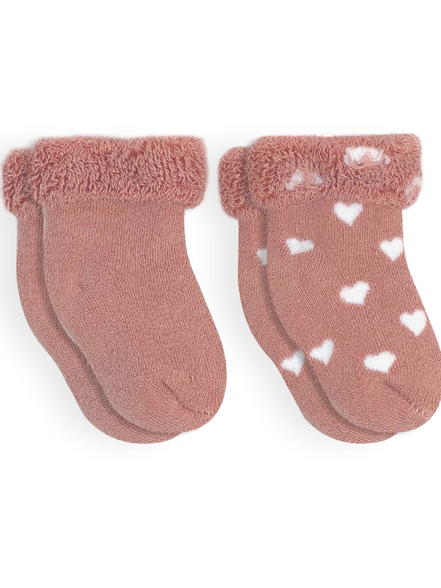 Heart Terry Baby Socks - Two Pair Set - Twinkle Twinkle Little One