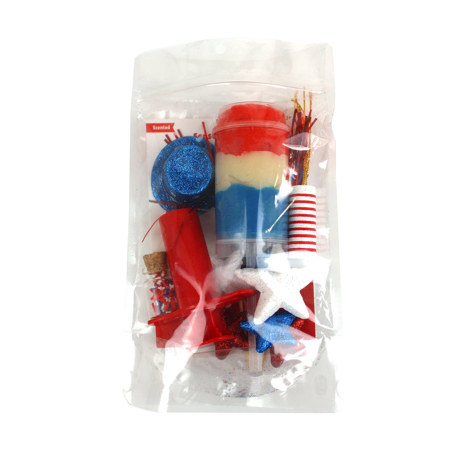 Fireworks Independence Day Sensory Play Dough Kit - Twinkle Twinkle Little One