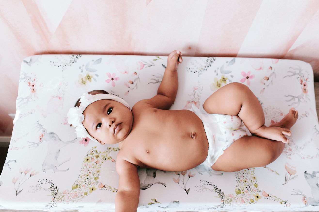 Fawn Jersey Changing Pad Cover - Twinkle Twinkle Little One