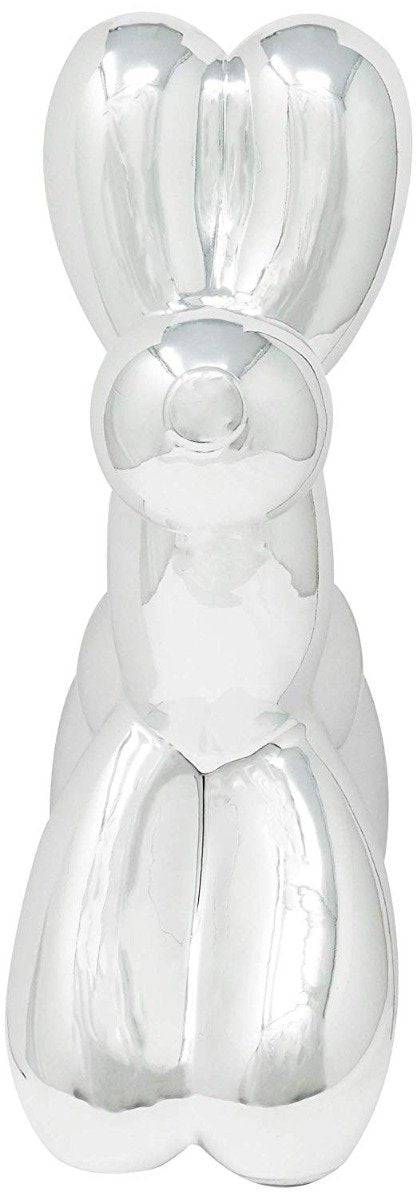 Silver Mini Balloon Dog Bank