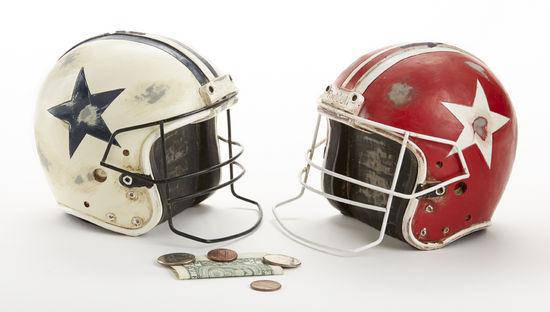 bank of america football helmet Antique Football Helmet Bank