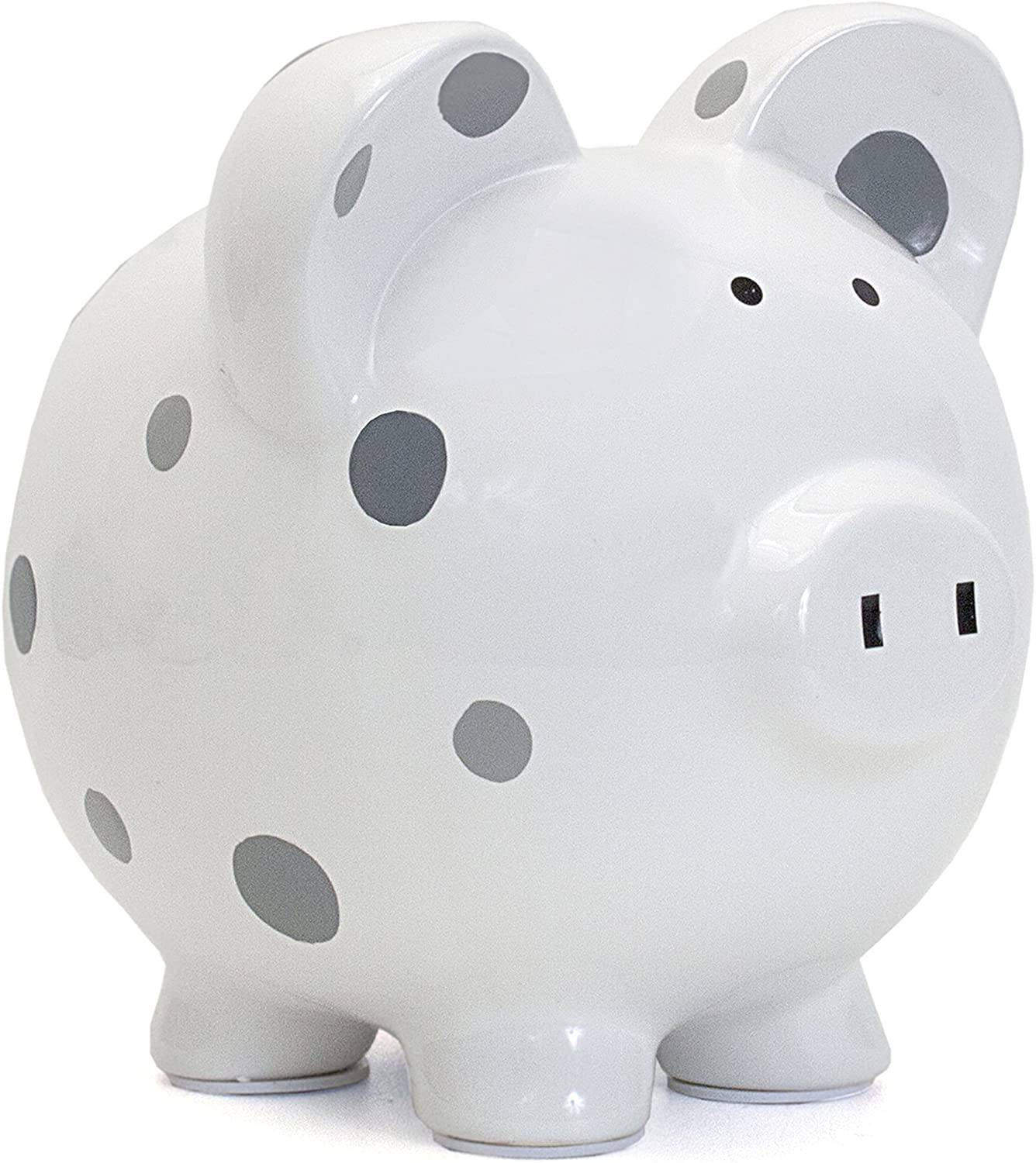 Multi-Dot Piggy Bank - Gray - Twinkle Twinkle Little One