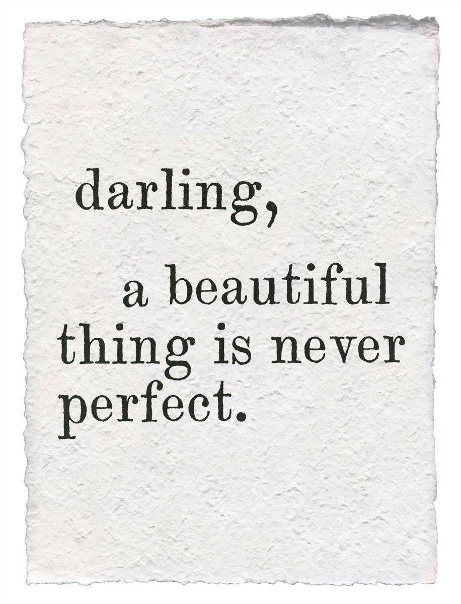 Handmade Paper Print Letter #2