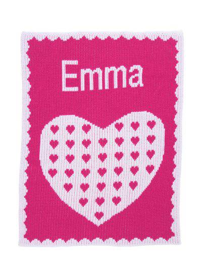 Heart on Heart Stroller Blanket - Twinkle Twinkle Little One