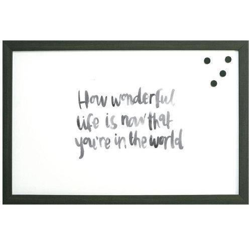 How Wonderful Life Is - Watercolor Magnet Board