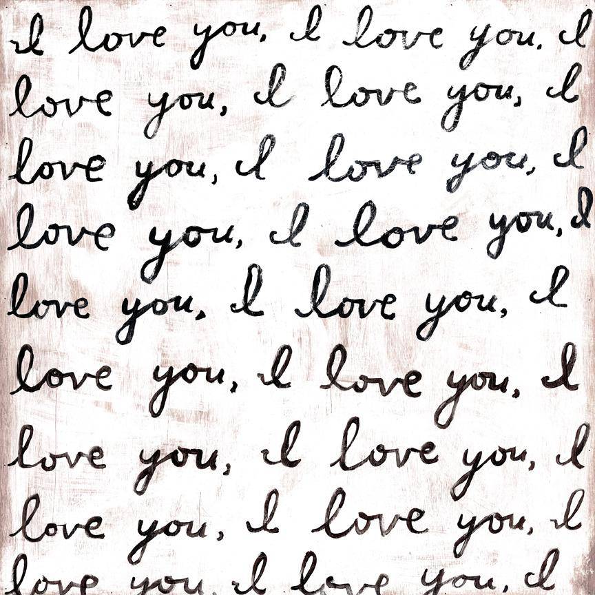 I Love You Letter Art Print