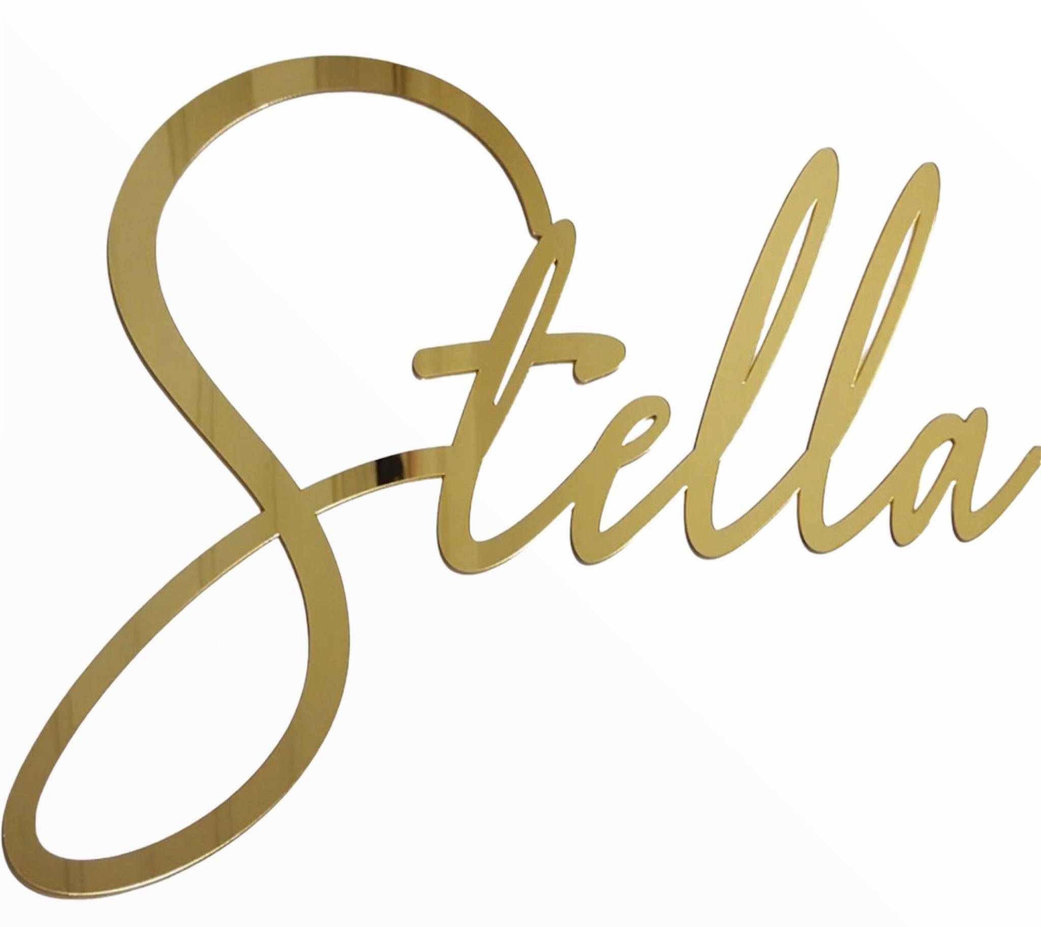 Script Acrylic Wall Name Sign - Twinkle Twinkle Little One