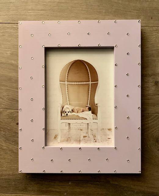 Distressed Jeweled Frame