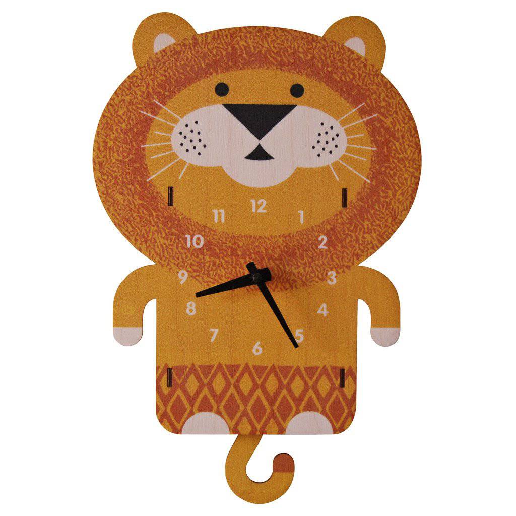 Lion Pendulum 3-D Clock