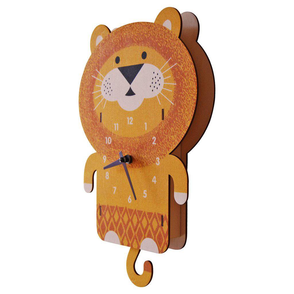 Lion Pendulum 3-D Clock