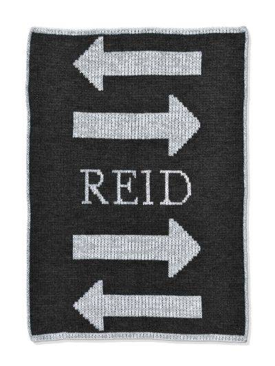 Metallic Double Arrow Stroller Blanket - Twinkle Twinkle Little One