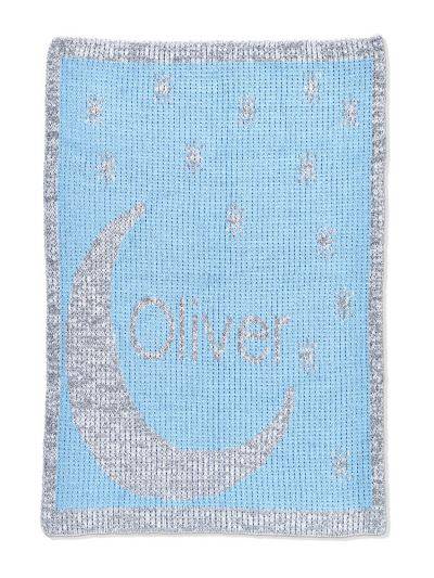 Metallic Moon & Stars Stroller Blanket - Twinkle Twinkle Little One
