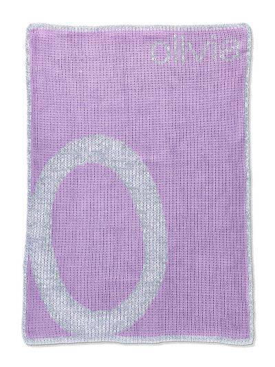 Metallic Slanted Large Letter Stroller Blanket - Twinkle Twinkle Little One