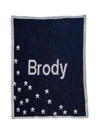 Metallic Sprinkled Stars Stroller Blanket - Twinkle Twinkle Little One