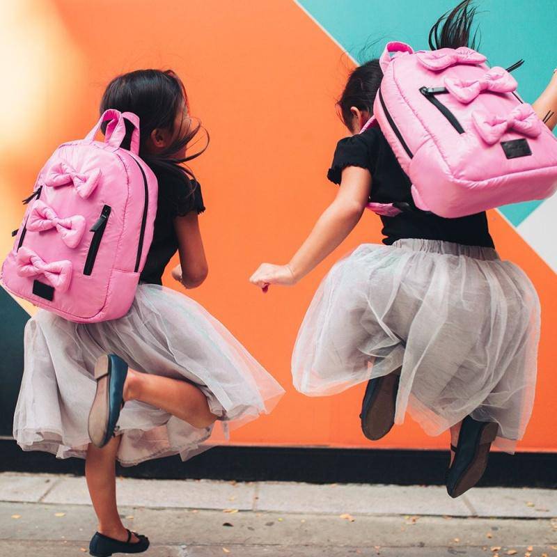 Mini Bows Backpack - Blush