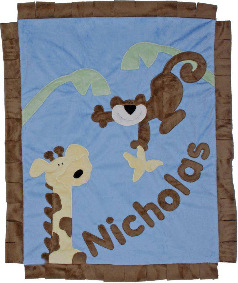 Monkey Business Boogie Baby Crib Blanket with Flange