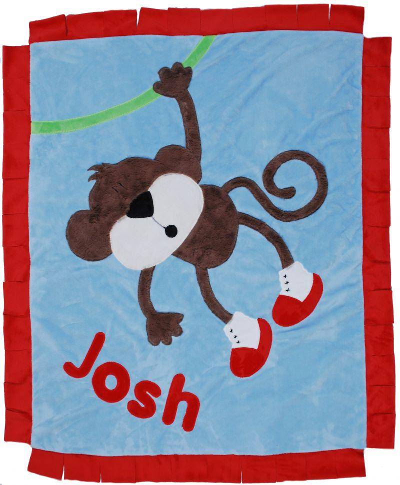 Hanging Around Boogie Baby Crib Blanket with Flange