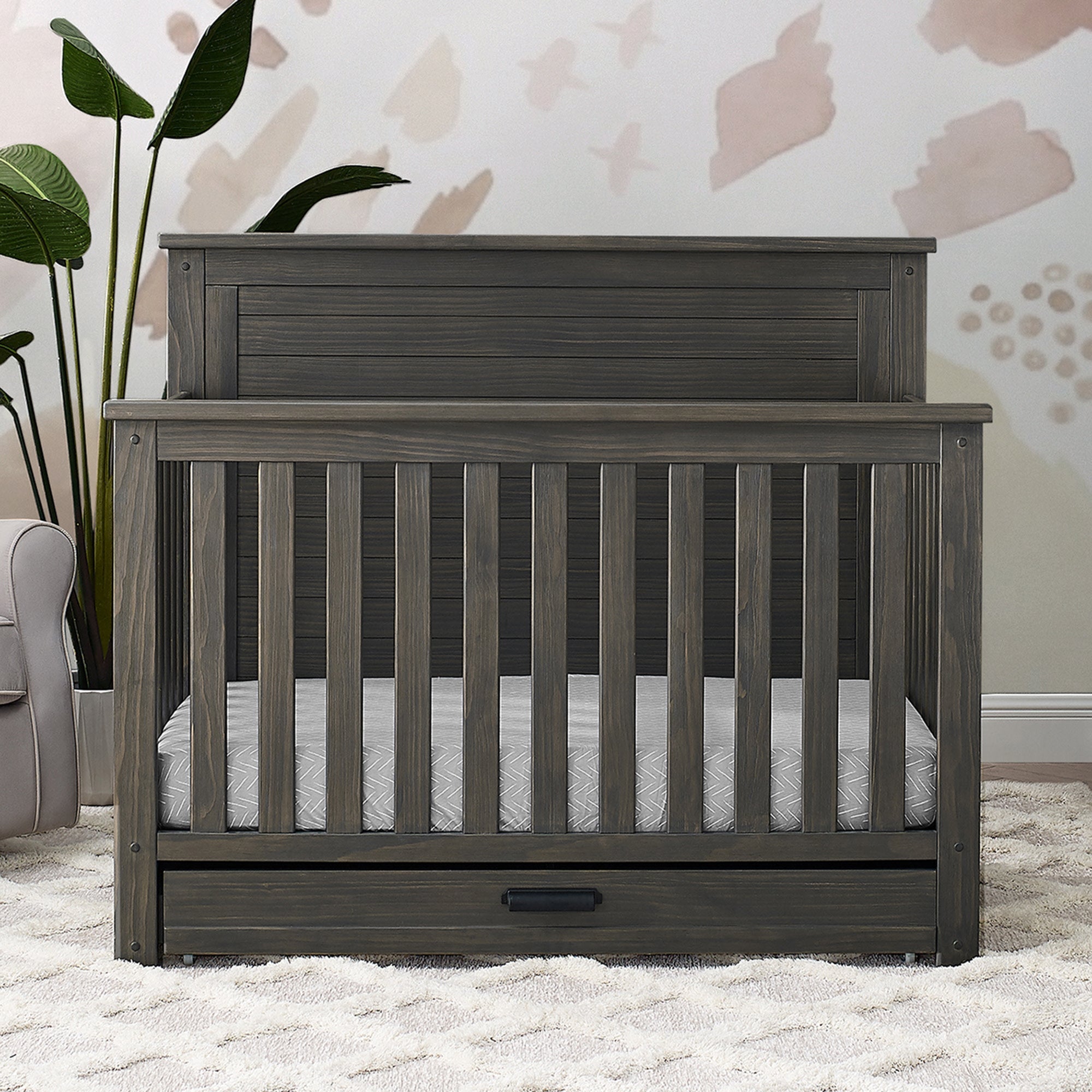 Cameron 6-in-1 Convertible Crib with Trundle Drawer - Twinkle Twinkle Little One