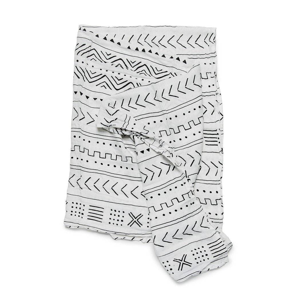Mudcloth Swaddle Blanket - Twinkle Twinkle Little One