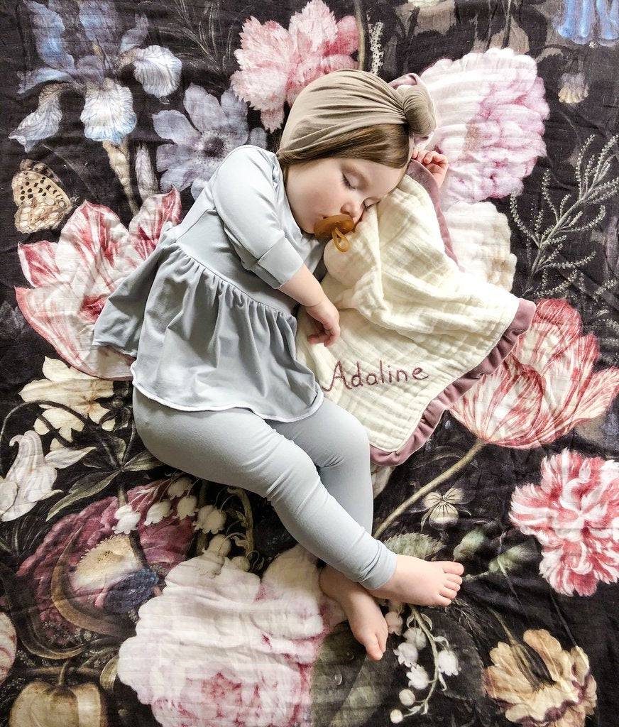 Tuscan Floral Swaddle Blanket