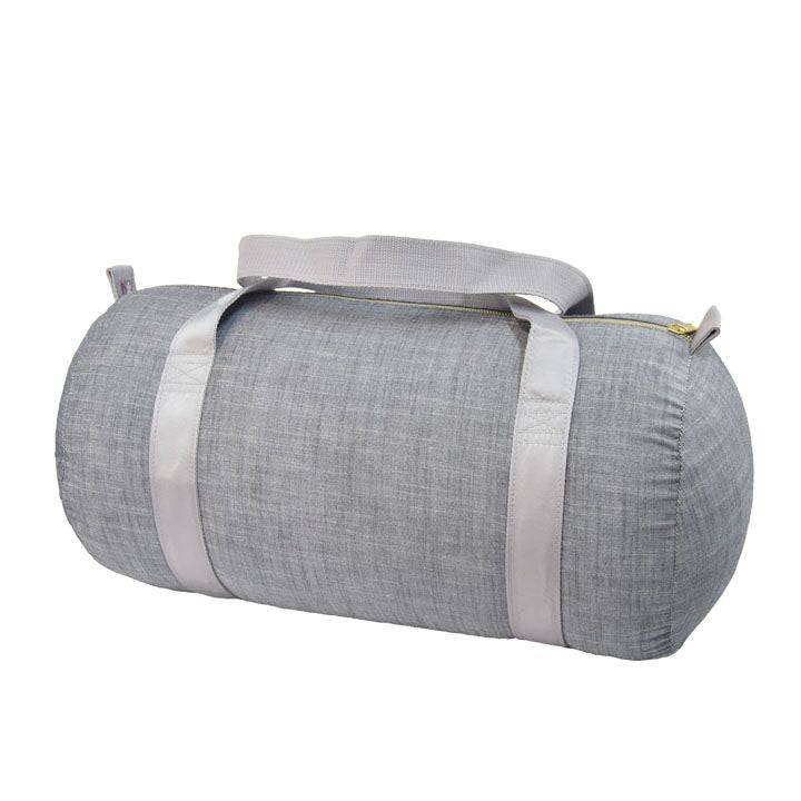 Grey Chambray Medium Duffel - Twinkle Twinkle Little One