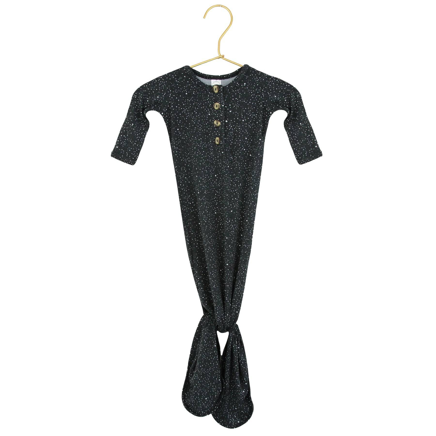 Ozzy Knotted Gown & Top Knot Hat Set - Twinkle Twinkle Little One