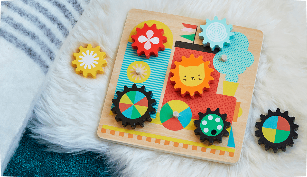 Busy Train Wooden Twist Puzzle - Twinkle Twinkle Little One