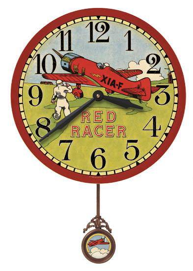 Red Racer 13" Wall Clock