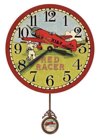 Red Racer 13" Wall Clock