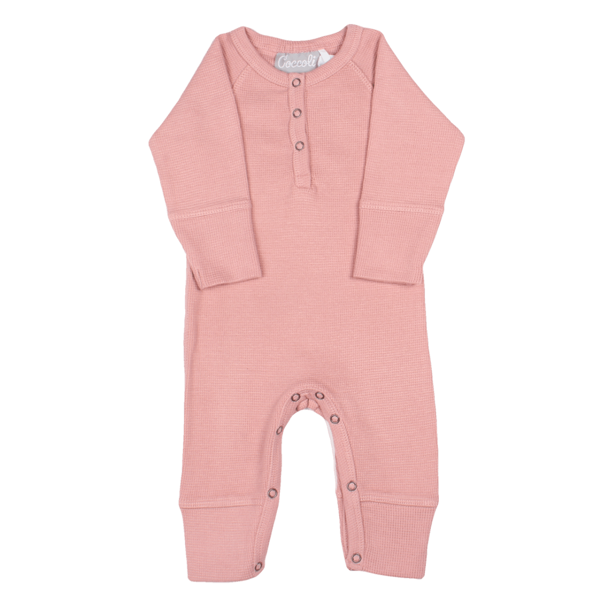Rose Modal Waffle Unionsuit - Twinkle Twinkle Little One