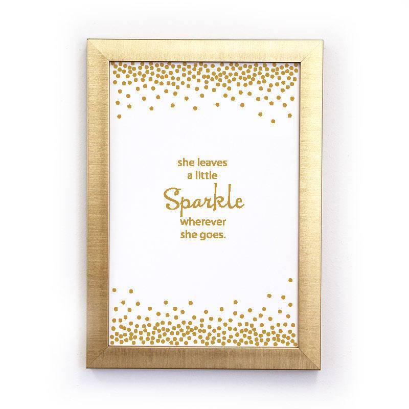 She Leaves Sparkle Magnet Board