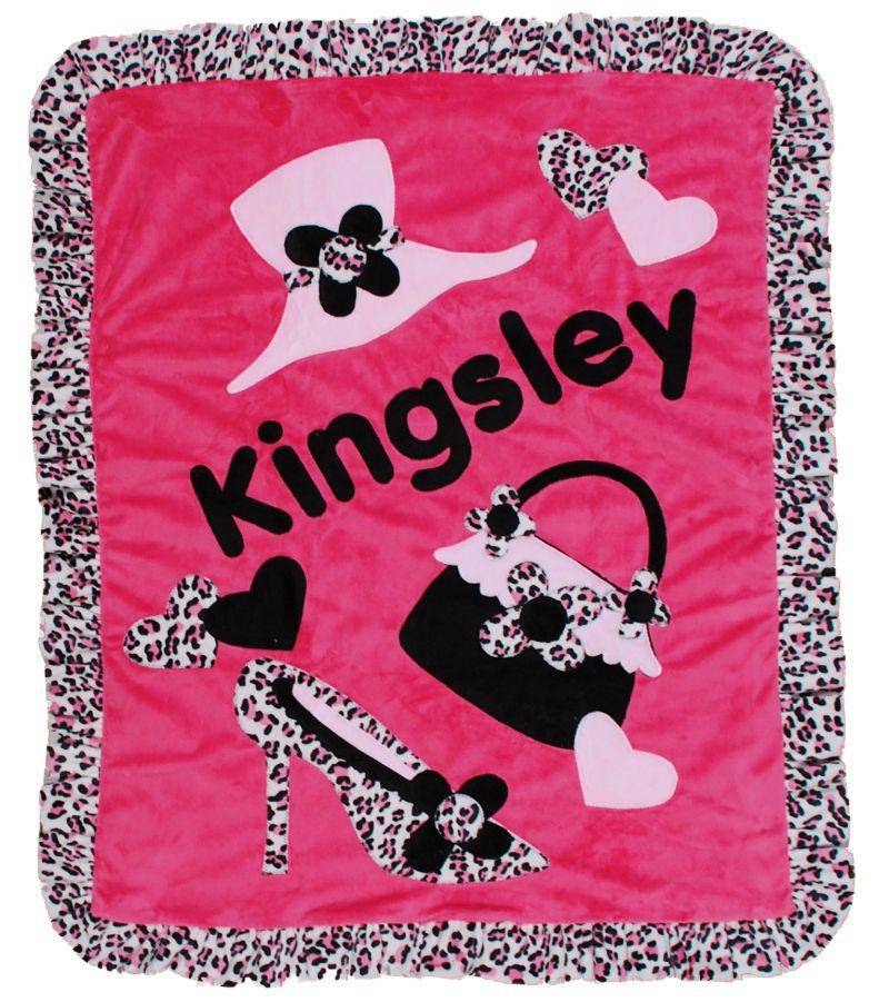 Jillie Goes Shopping Boogie Baby Crib Blanket with Ruffle