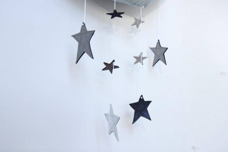 Sky & Sapphire Luxe Cascading Moon Mobile