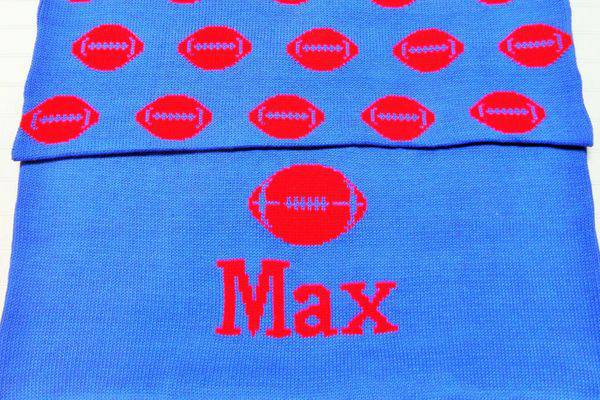 Football Double Cotton Knit Blanket - Twinkle Twinkle Little One