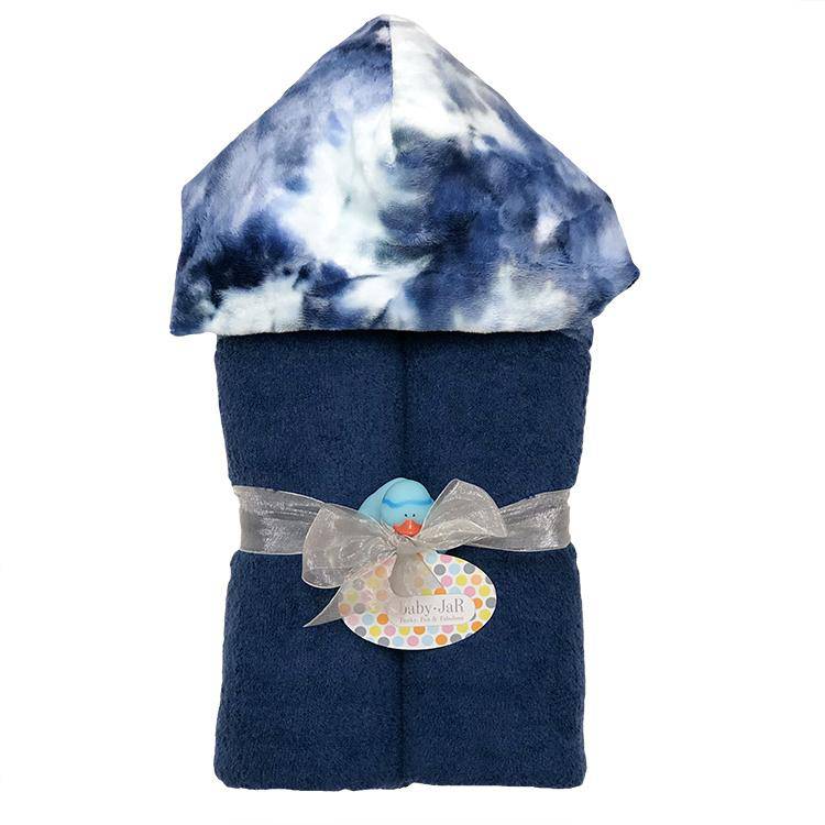 Pastel Rainbow Tie Dye Deluxe Hooded Towel
