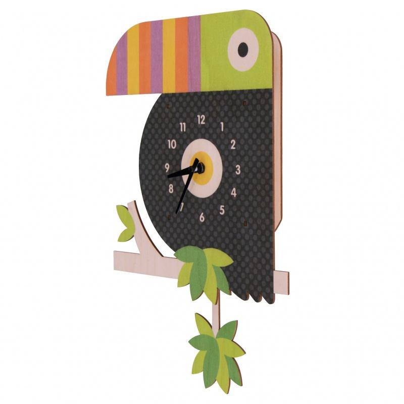 Toucan Pendulum 3-D Clock