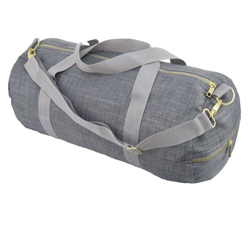 Grey Chambray Weekend Duffel - Twinkle Twinkle Little One
