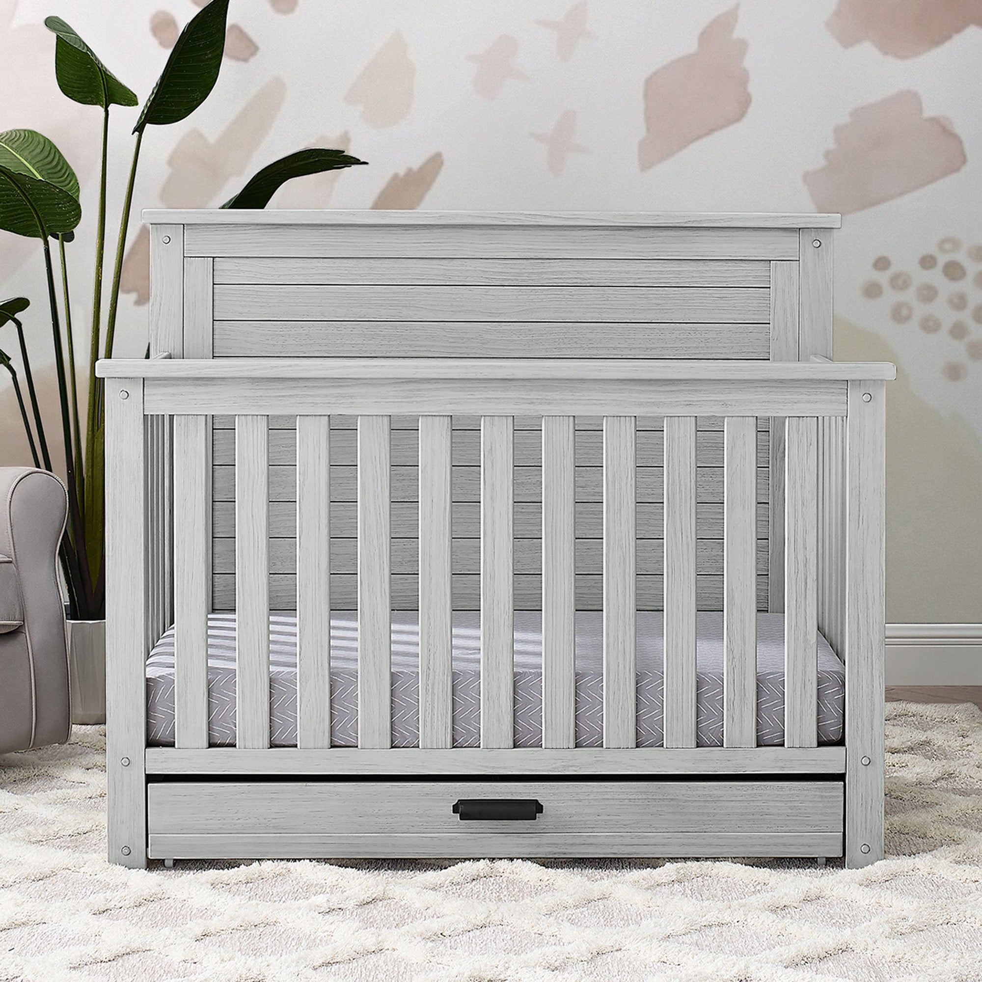 Cameron 6-in-1 Convertible Crib with Trundle Drawer - Twinkle Twinkle Little One