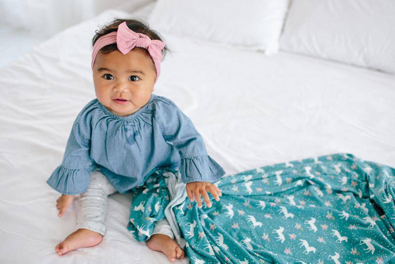 Whimsey Knit Swaddle Blanket