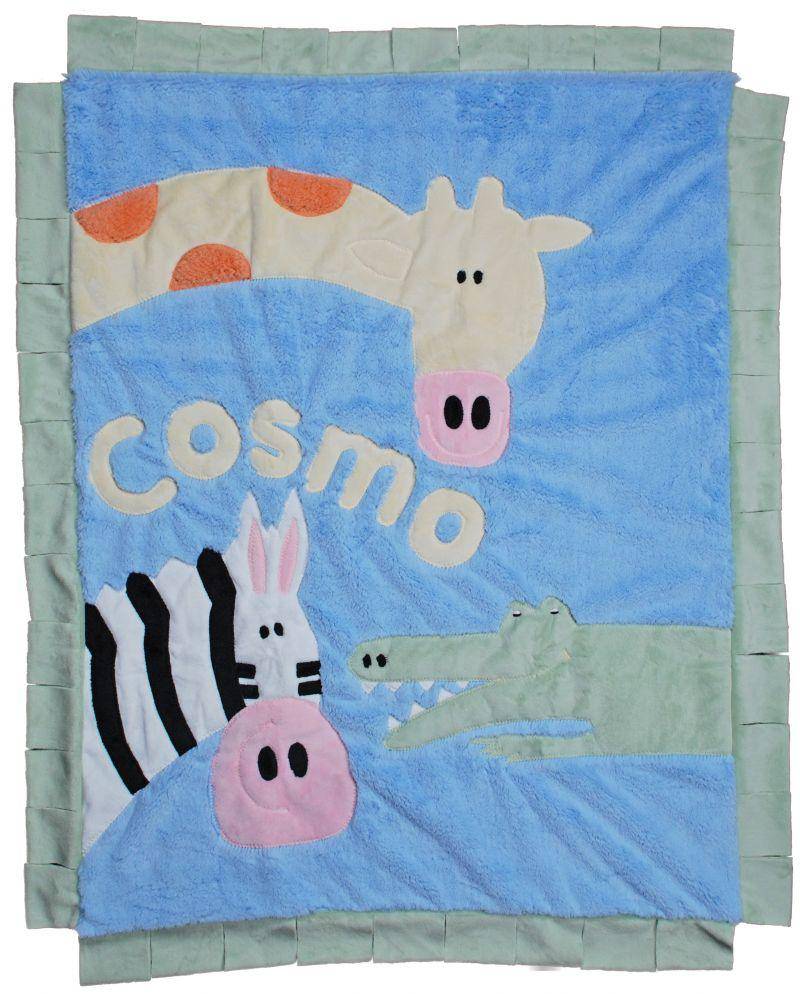 Wild Party Boogie Baby Crib Blanket with Flange