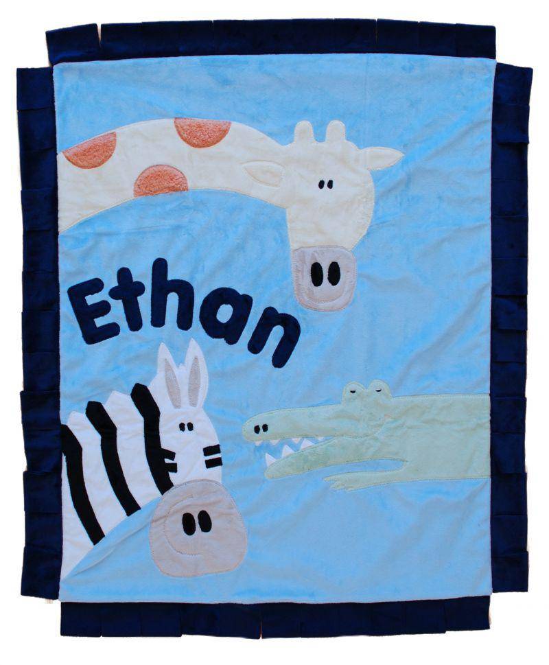 Wild Party Boogie Baby Crib Blanket with Flange