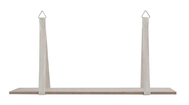 Wood Shelf w/ Fabric Brackets