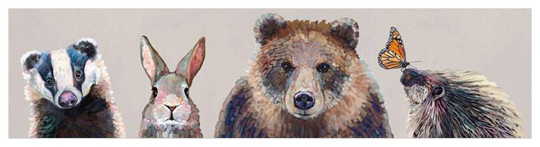 Woodland Row Canvas Artwork - Twinkle Twinkle Little One