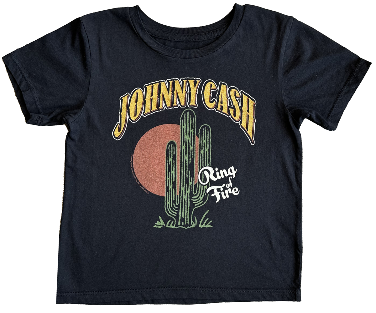 Johnny Cash Ring of Fire Organic Short Sleeve Tee - Twinkle Twinkle Little One
