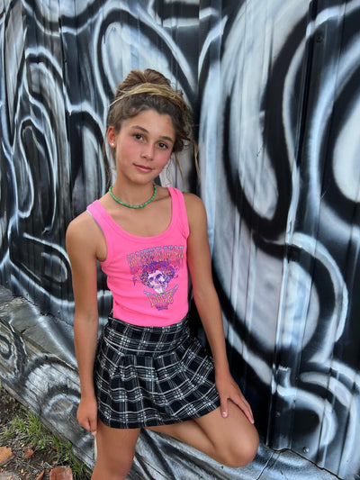 Grateful Dead Pink Not-Quite Crop Tank - Twinkle Twinkle Little One