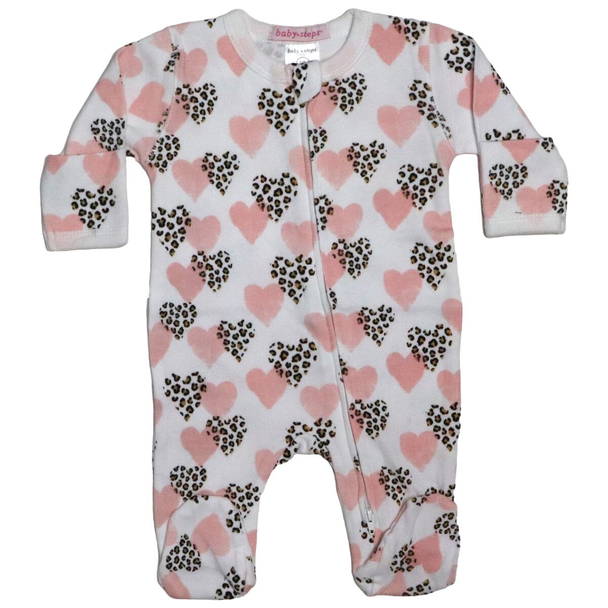 Leopard Hearts Footie - Twinkle Twinkle Little One