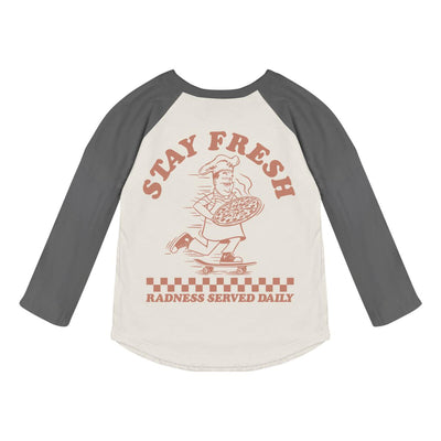 Tiny Whales Stay Fresh Raglan - Natural/Vintage Black - Twinkle Twinkle Little One