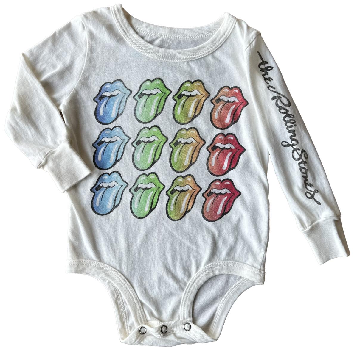 Rolling Stones Vintage White Long Sleeve Onesie