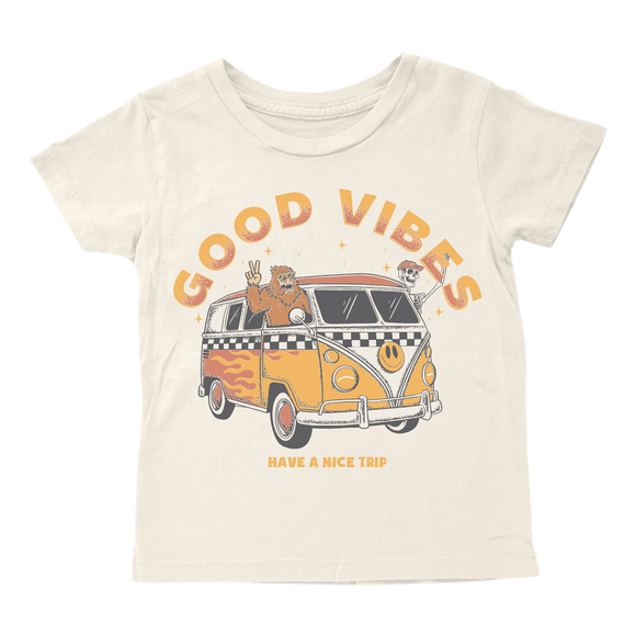 Tiny Whales Good Vibes Tee - Natural - Twinkle Twinkle Little One