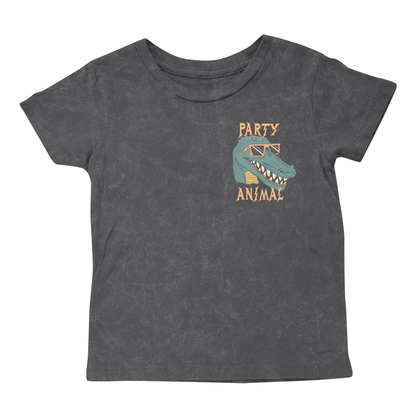 Tiny Whales Party Animal Tee - Mineral Black - Twinkle Twinkle Little One